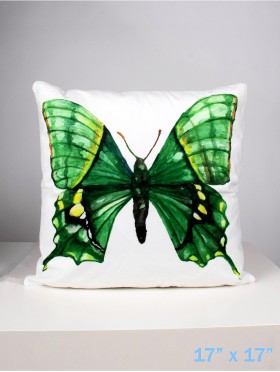 Butterfly Print Cushion with Filler